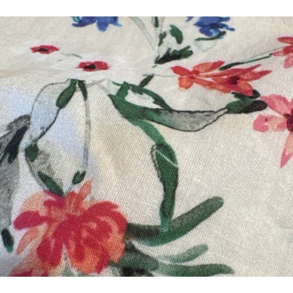 Lovers + Friends Size Small Jill Floral Print Wrap Mini Dress Crochet Trim READ - Picture 9 of 11